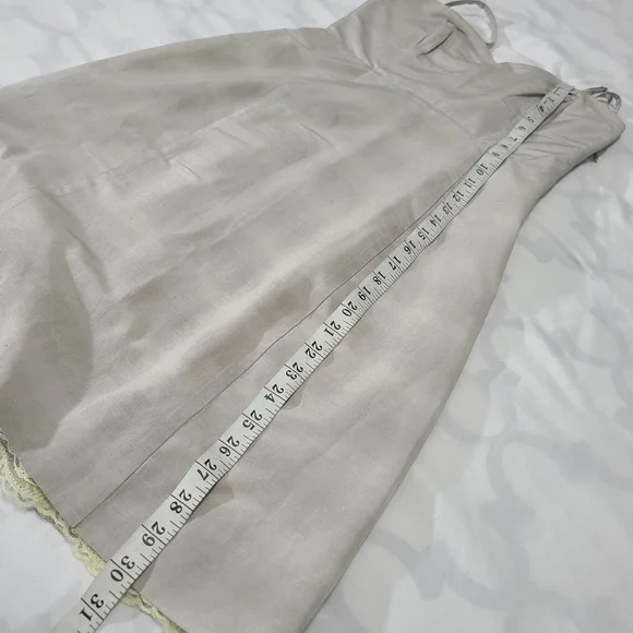 Moulinette Soeurs Khaki Spaghetti Strap Dress Size 2‎